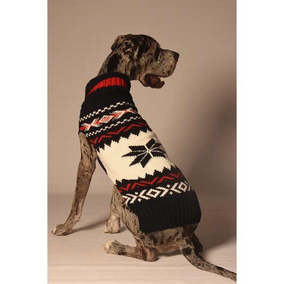 Chilly Dog Navy Vail Wool Dog Winter Sweater Sizes XXS-XXXL - Picture 2 of 4